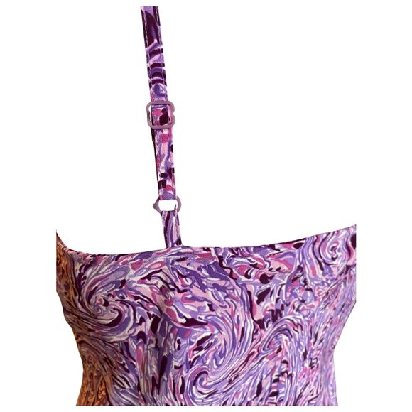 90s/Y2K Purple Midi Sleeveless Dress - Picture 8 of 10